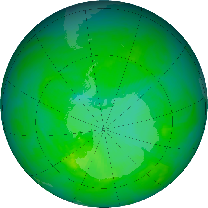 Ozone Map 1991-11-29